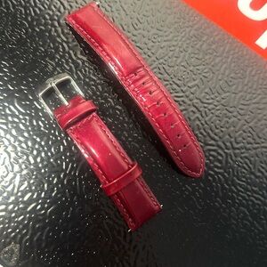 18 mm leather Michele watch strap